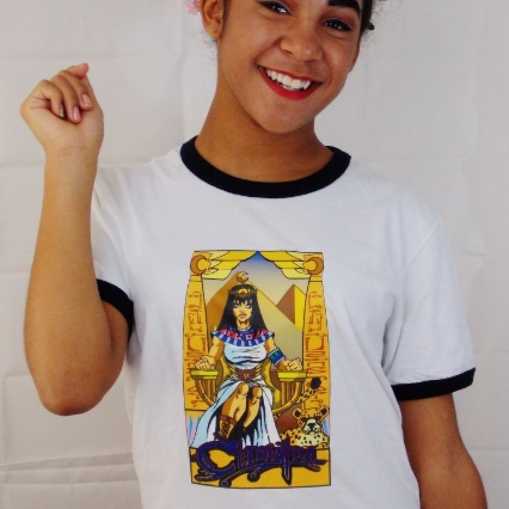 Cleopatra Ringer Tee. New. - Picture 2 of 2
